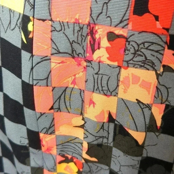 Halogen Checker Floral Skirt - Picture 4 of 5